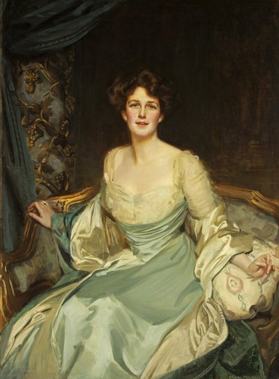 Retrato de la Hon. Sra. York en Vestido de Noche de Mark Richard Milbanke