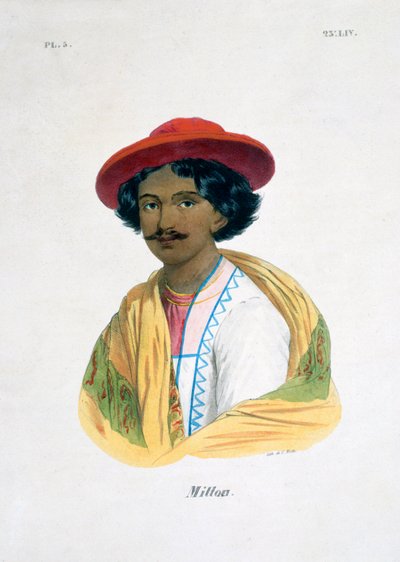 Hombre indio, siglo XIX de Marlet et Cie