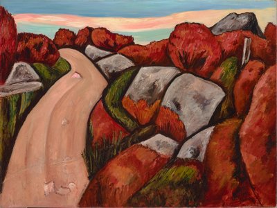 Carretera de arándanos, Dogtown, 1931 de Marsden Hartley