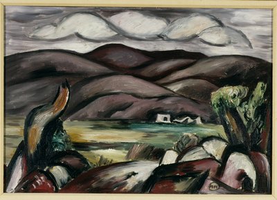 Paisaje, Nuevo México (óleo sobre lienzo) de Marsden Hartley