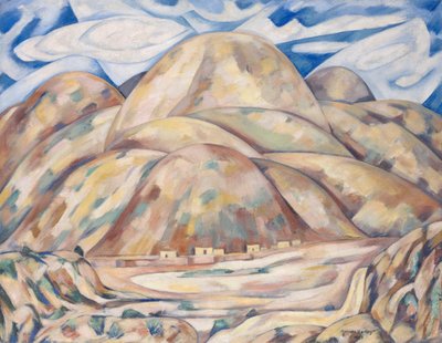Paisaje nº 3, Cash Entry Mines, Nuevo México de Marsden Hartley