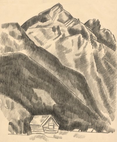 Paisaje de montaña (Garmisch Partenkirchen) de Marsden Hartley