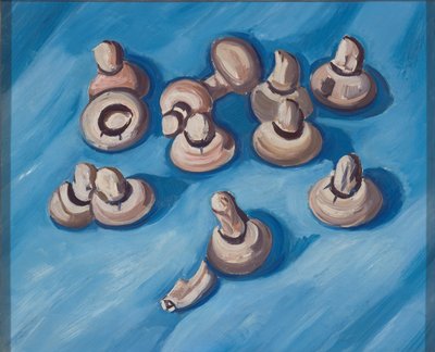 Setas sobre fondo azul de Marsden Hartley