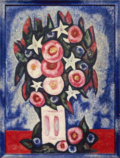 Noche y algunas flores de Marsden Hartley