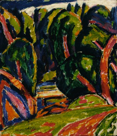 Árbol rojo, 1910 de Marsden Hartley