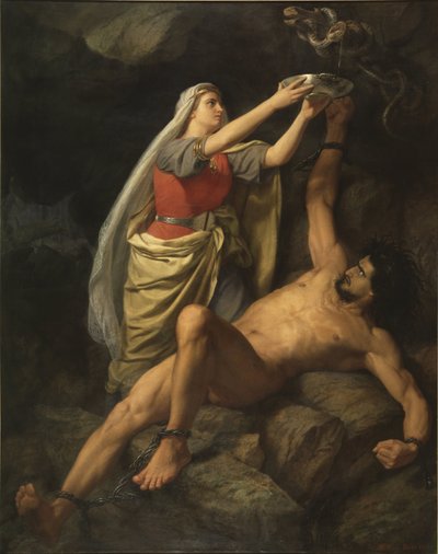 Loki y Sigyn de Mårten Eskil Winge