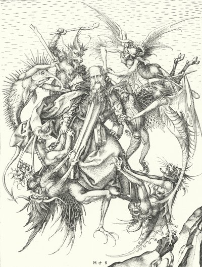 Tentación de San Antonio de Martin (after) Schongauer