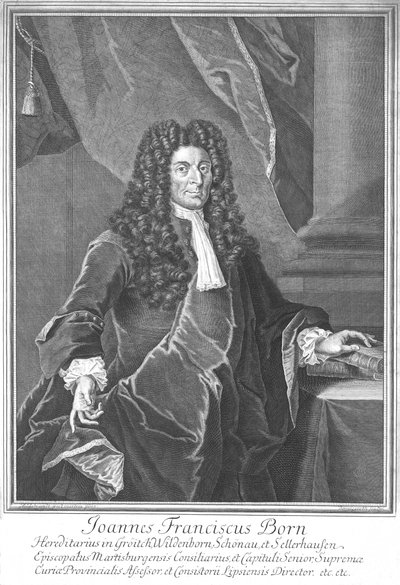 Joannes Franciscus Born, principios del siglo XVIII de Martin Bernigeroth