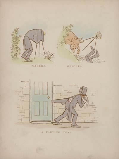 Página de los Humores de Cynicus (grabado coloreado) de Martin  Anderson