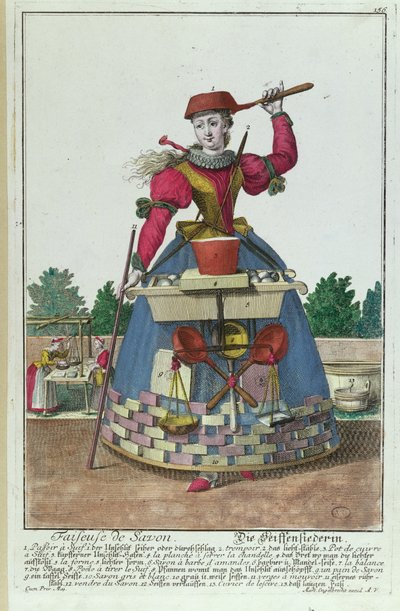 El Fabricante de Jabón, c.1735 de Martin Engelbrecht