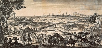 Guerra de Sucesión Española (1701-1714) entre Francia y España, el sitio de Barcelona de Martin Engelbrecht