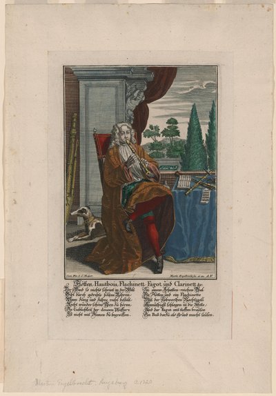 Instrumentos de viento-madera, ca 1720-1730 de Martin Engelbrecht