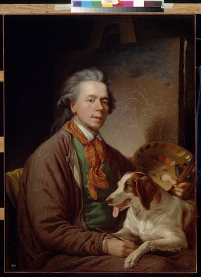 Autorretrato por Quadal, Martin Ferdinand (1736-1808) de Martin Ferdinand Quadal