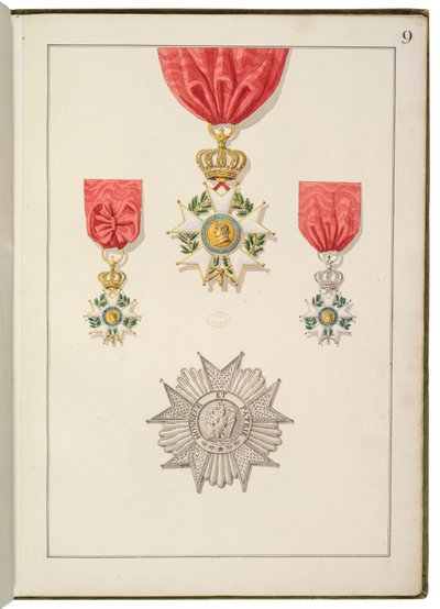 Página de Recueil des ordres français et étrangers de Martin Guillaume Biennais