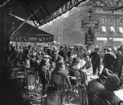 Café de la Paix, París, 1937 de Martin Hurlimann