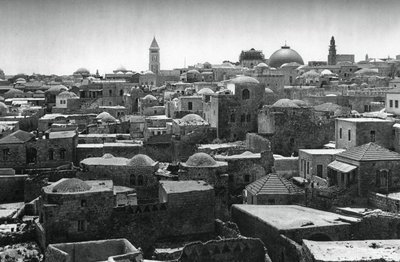 Jerusalén y Cúpula de la Iglesia del Santo Sepulcro, 1937 de Martin Hurlimann
