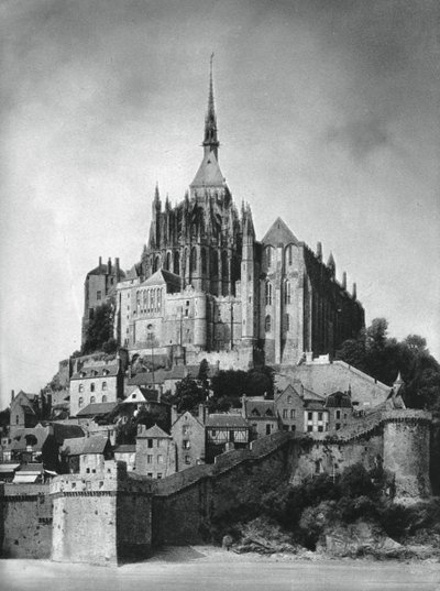 Mont Saint-Michel, Normandía, Francia, 1937 de Martin Hurlimann