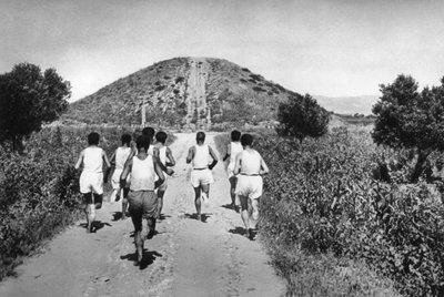 El túmulo de Maratón, Grecia, 1937 de Martin Hurlimann