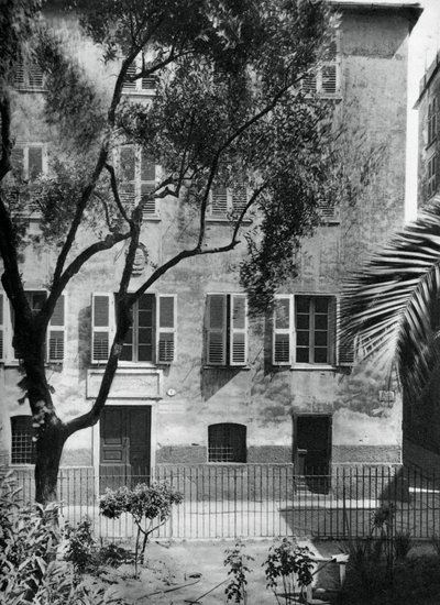 La casa donde nació Napoleón, Ajaccio, Córcega, 1937 de Martin Hurlimann