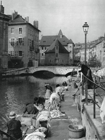 Canal Thiou, Annecy, Francia, 1937 de Martin Hurlimann