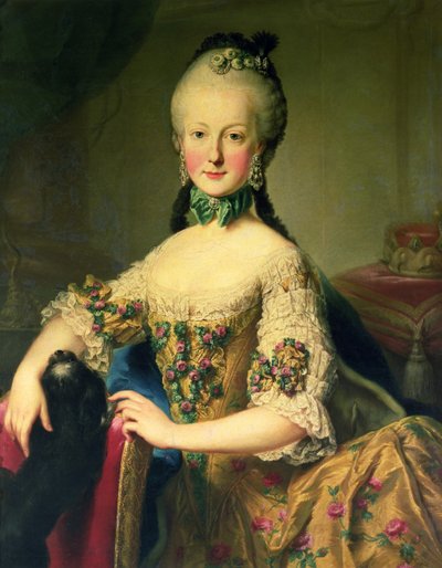 Archiduquesa María Isabel Habsburgo-Lorena (1743-1808), sexto hijo de la emperatriz María Teresa de Austria (1717-80) y el emperador Francisco I (1708-65) de Martin II Mytens or Meytens
