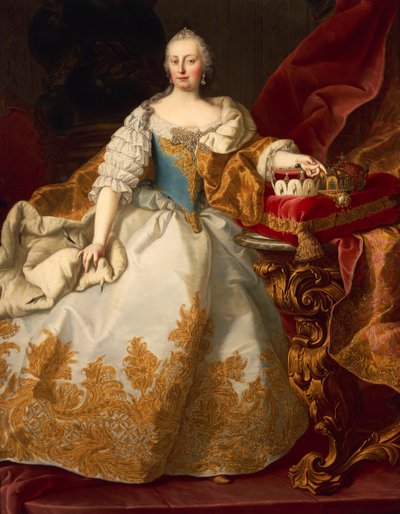 Austria, Viena, Retrato de María Teresa Habsburgo, Emperatriz del Sacro Imperio Romano de Martin II Mytens or Meytens