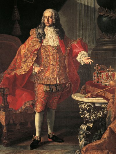 Retrato de Carlos VI de Austria (Viena) de Martin II Mytens or Meytens