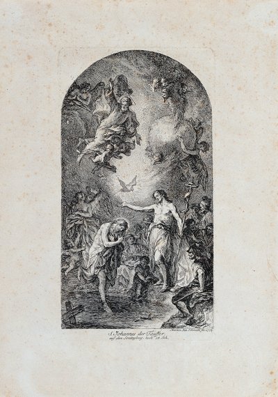bautismo de cristo de Martin Johann Schmidt