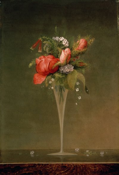 Naturaleza muerta con copa de vino, 1860 de Martin Johnson Heade