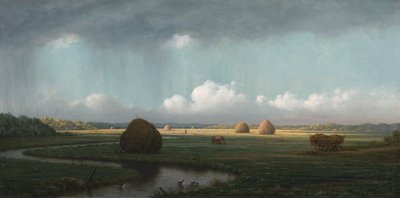 Ducha repentina, pantanos de Newbury de Martin Johnson Heade