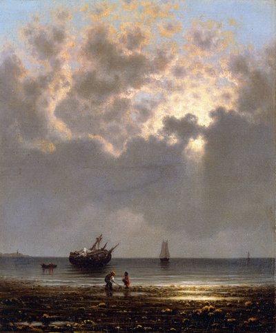 Sol rompiendo a través de las nubes de Martin Johnson Heade