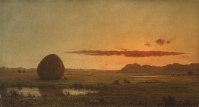 Puesta de sol, Newburyport Meadows de Martin Johnson Heade