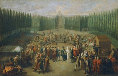 Colocación de la primera piedra del Templo de Concordia en Laxenburg de Martin Knoller