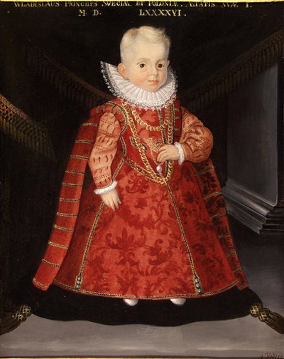 Retrato de Wladyslaw Vasa 1595-1648, hijo del Rey Segismundo III de Polonia, 1596 de Martin Kober
