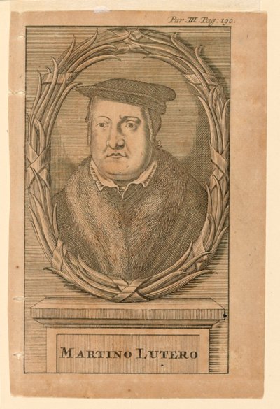 Retrato de Martín Lutero (1483-1546) de Martin Luther