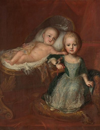 Alemán: El príncipe Johann Theodor, hijo de Max Emanuel, con uno de sus hermanos Johann Theodor de Baviera y su hermano de Martin Maingaud