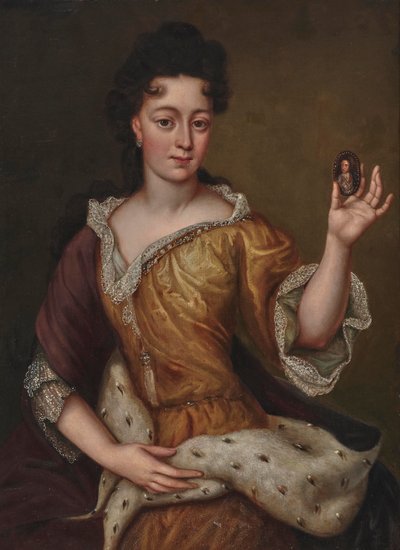 Retrato de Theresa Kunegunda Sobieska 1676-1730, Electora de Baviera, finales del siglo XVII de Martin Maingaud