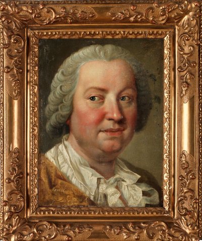 Autorretrato - Pintura de Martin van Meytens el Joven (1695-1770), óleo sobre lienzo, 36x26,5 cm - Autorretrato, Óleo sobre lienzo de Martin van Meytens el Joven - Colección privada de Martin Meytens the Younger