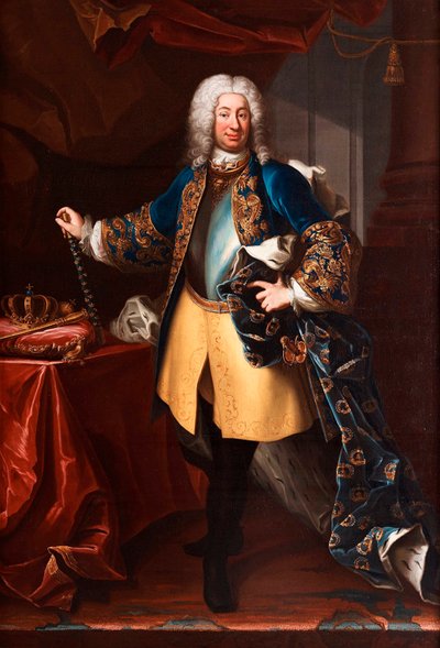 Retrato del Rey Federico I de Suecia (1676-1751) de Martin Meytens the Younger