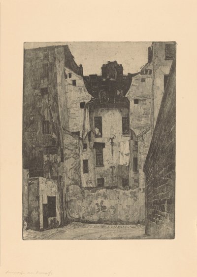 Impasse des Boeufs en Parijs de Martin Monnickendam
