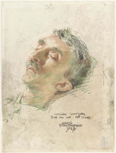 Willem Witsen en su lecho de muerte
Willem Witsen en su lecho de muerte (título en el objeto) de Martin Monnickendam