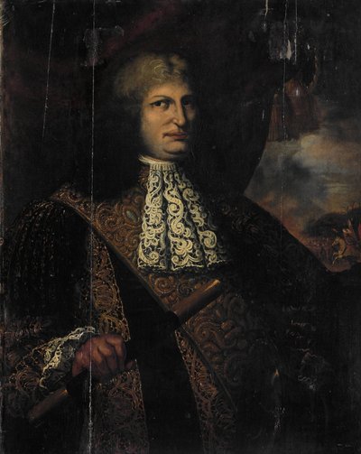 Retrato de Cornelis Speelman, Gobernador General de las Indias Orientales Holandesas de Martin Palin (attributed to)