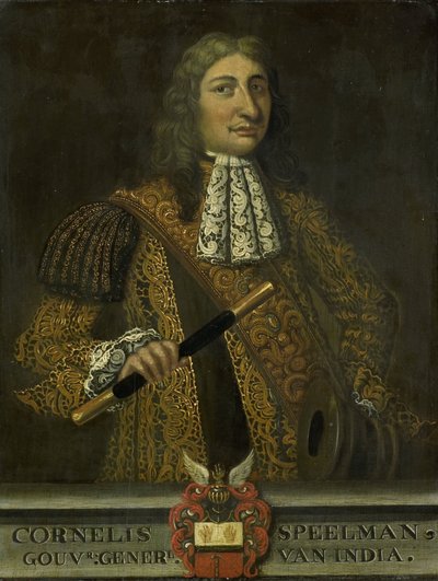 Retrato de Cornelis Speelman, Gobernador General de las Indias Orientales Holandesas de Martin Palin (copy after)