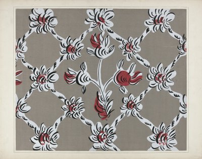 Detalle de pared pintada a mano, c. 1938 de Martin Partyka