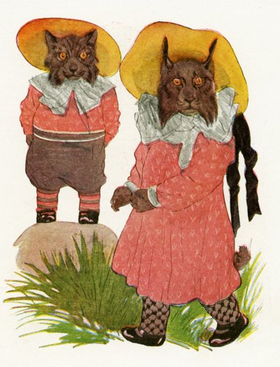 Lince rojo y lince canadiense, 1913 de Martin Ross