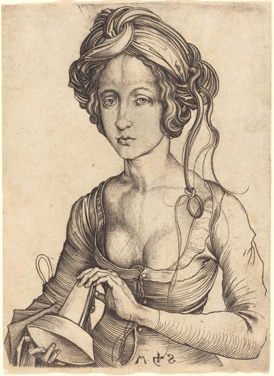 Una virgen necia de Martin Schongauer