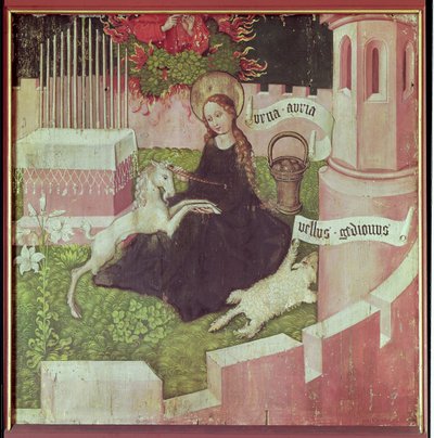 Retablo de los Dominicos: La caza mística de Martin Schongauer
