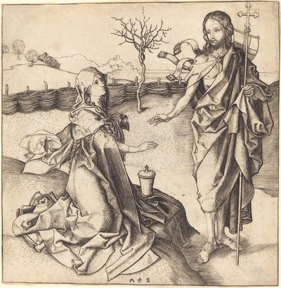 Cristo Apareciendo a María Magdalena de Martin Schongauer