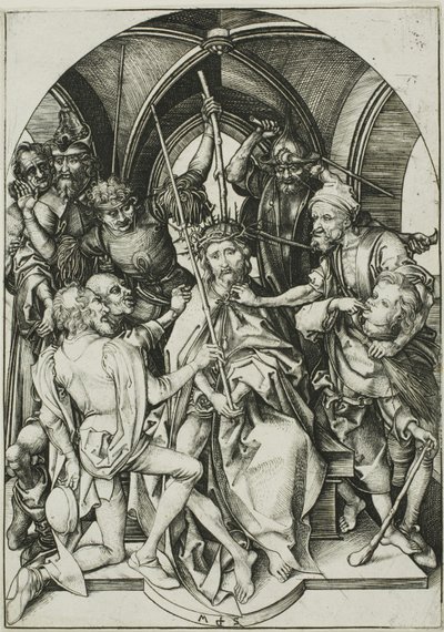 Cristo coronado de espinas, de La Pasión de Martin Schongauer
