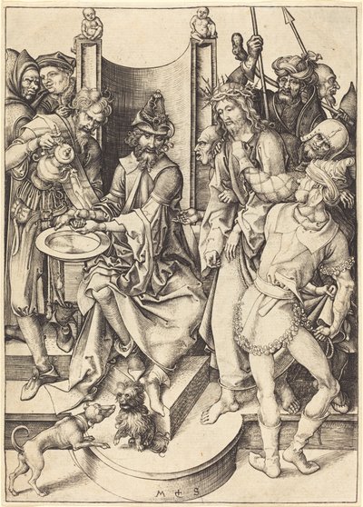 Cristo ante Pilato de Martin Schongauer